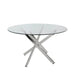 Value Nova 130cm Chrome and Glass Dining Table *(Del. 10 Days Approx. for UK & 14-21 Days for Ireland) Dining Tables CIMC 