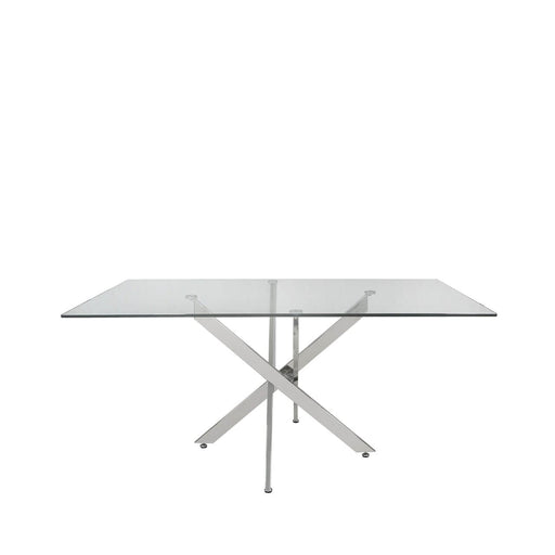 Value Nova 160cm Chrome and Glass Dining Table *(Del. 10 Days Approx. for UK & 14-21 Days for Ireland) Dining Tables CIMC 