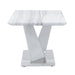 Amara Marble Effect End Table Side Table CIMC 