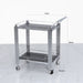 Value Cohen Black Drinks Trolley Shelving Unit CIMC 