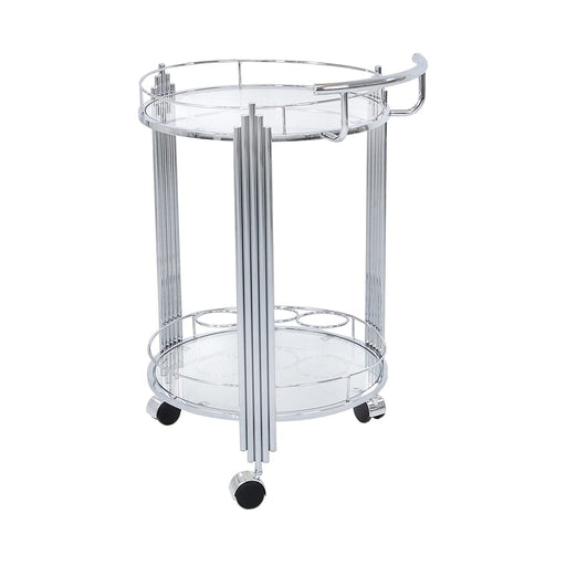 Value Cohen Clear Drinks Trolley Shelving Unit CIMC 