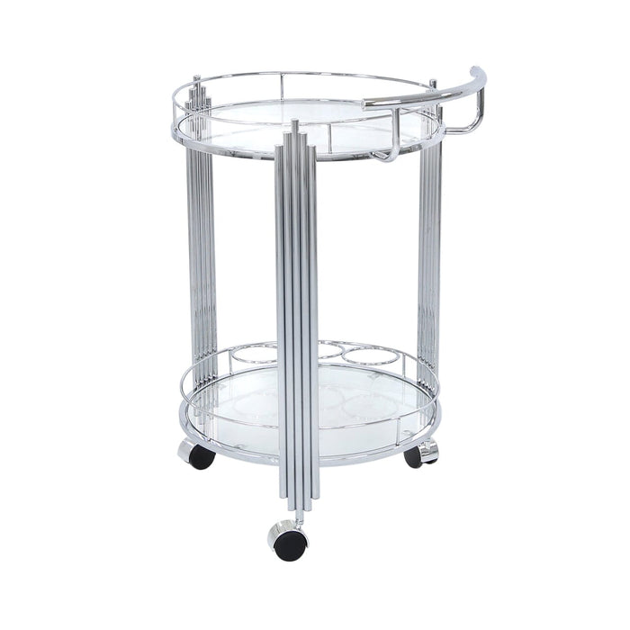 Value Cohen Clear Drinks Trolley Shelving Unit CIMC 