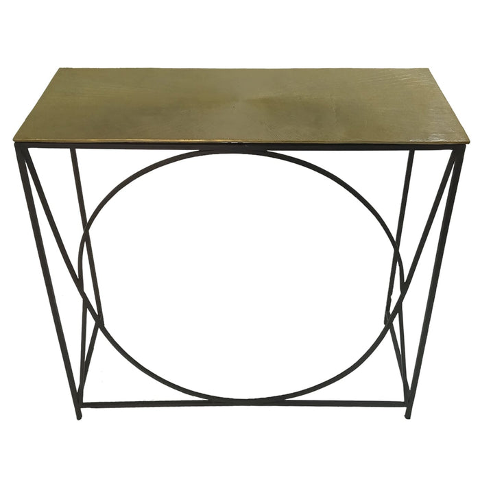 Value Ekanshi Black and Gold Console Table Console Table CIMC 