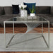 Value Luna Silver Metal & Glass Coffee Table Coffee Table CIMC 