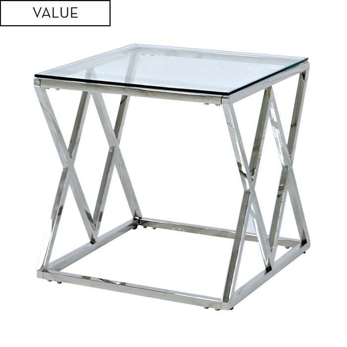 Value Imperia Stainless Steel End Table Side Table CIMC 