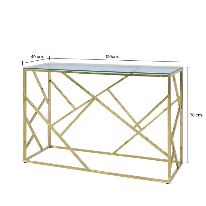 Value Azaria Gold Metal Console Table Console Table CIMC 