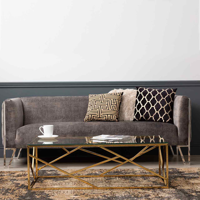 Value Azaria Gold Metal Coffee Table Coffee Table CIMC 