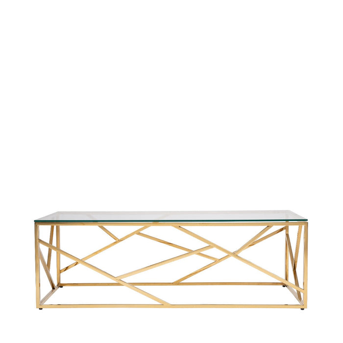 Value Azaria Gold Metal Coffee Table Coffee Table CIMC 