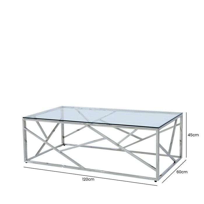 Value Azaria Stainless Steel Metal Coffee Table Coffee Table CIMC 