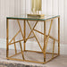 Value Azaria Gold Metal End Table Side Table CIMC 