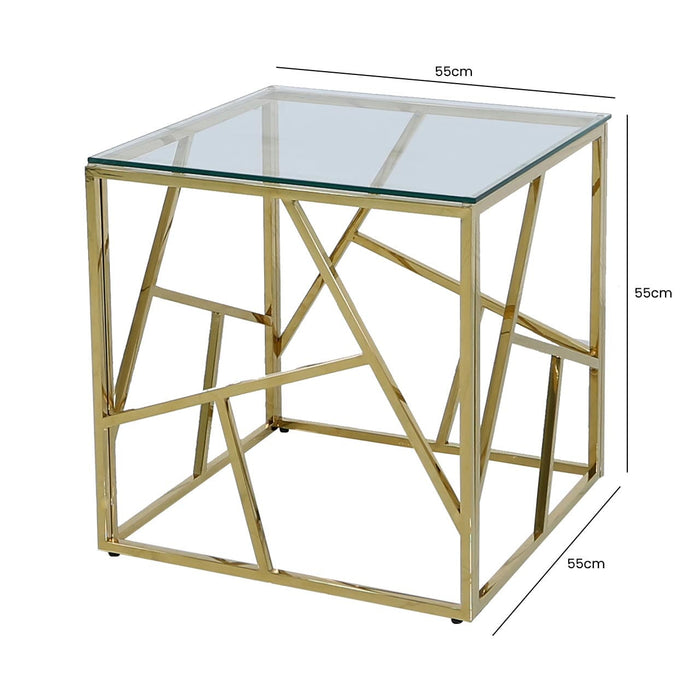 Value Azaria Gold Metal End Table Side Table CIMC 