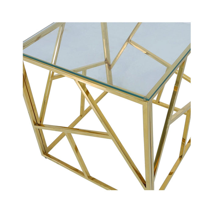 Value Azaria Gold Metal End Table Side Table CIMC 