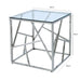 Value Azaria Stainless Steel Metal End Table Side Table CIMC 