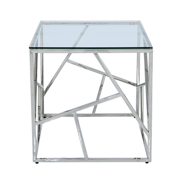 Value Azaria Stainless Steel Metal End Table Side Table CIMC 