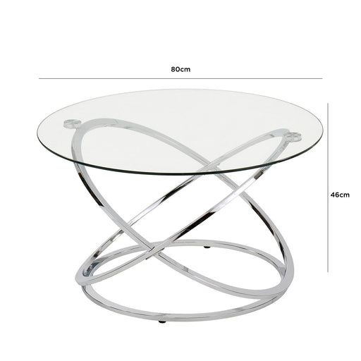 Value Rizzo Chrome Coffee Table Coffee Table CIMC 