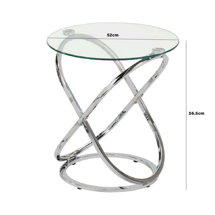 Value Rizzo Chrome End Table Side Table CIMC 