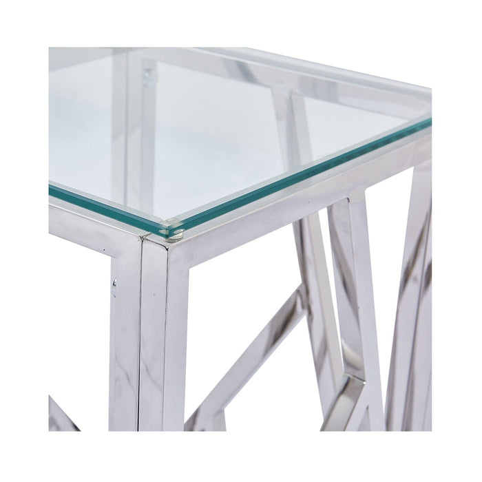 Azaria Stainless Steel Telephone Table Side Table CIMC 