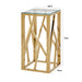 Azaria Gold Metal Telephone Table Side Table CIMC 