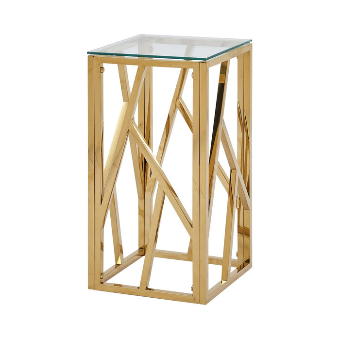 Azaria Gold Metal Telephone Table Side Table CIMC 