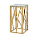 Azaria Gold Metal Telephone Table Side Table CIMC 