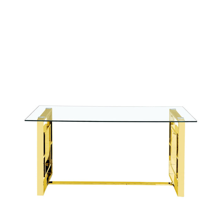 Apex Gold Metal Dining Table Dining Tables CIMC 