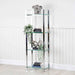 Harry 160cm Chrome and Glass 3 Tier Display Unit Shelving Unit CIMC 