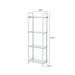 Harry 160cm Chrome and Glass 3 Tier Display Unit Shelving Unit CIMC 