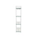 Harry 160cm Chrome and Glass 3 Tier Display Unit Shelving Unit CIMC 