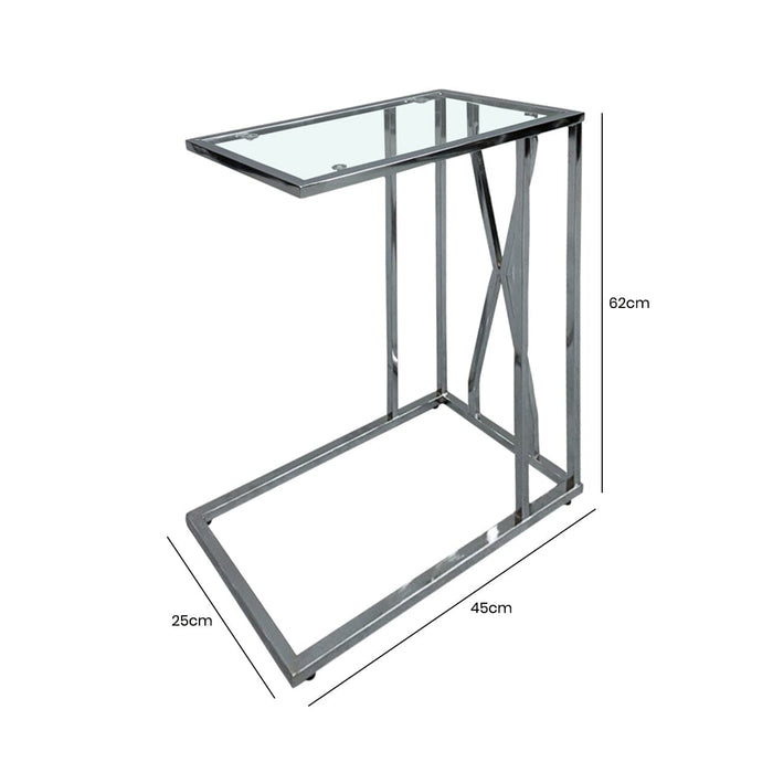 Montana Chrome and Glass Sofa Table Side Table CIMC 