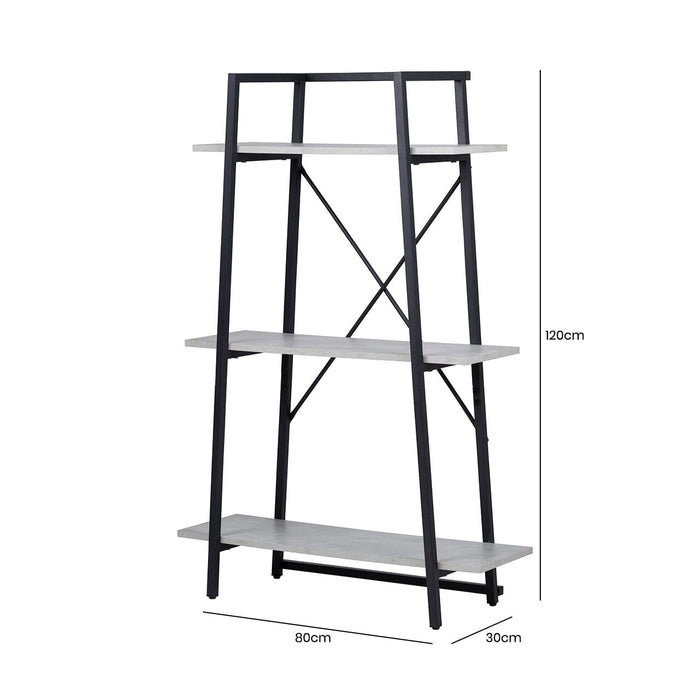 170cm 4-Tier Black and Grey Display Unit Shelving Unit CIMC 