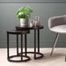 Solenn Set of 2 Black End Table Nest Of Tables CIMC 