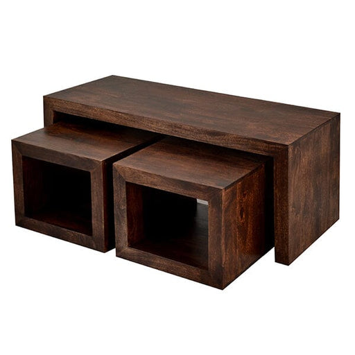 Toko Dark Mango Cubed John Long Magno Table Set Toko IHv2 