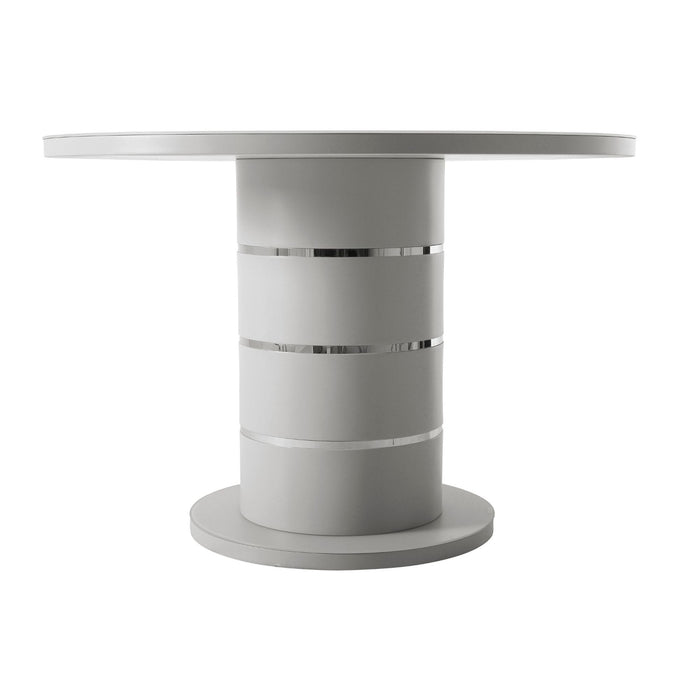 Modena Round Table Light Grey Round Table Gannon 