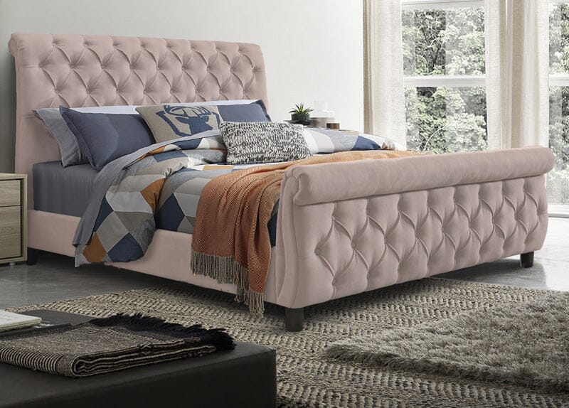 Morgan 4'6" Bed Pink Bed FP 