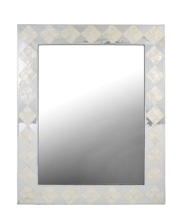 White And Silver Diamond Decorative Wall Mirror Mirrors CIMC 