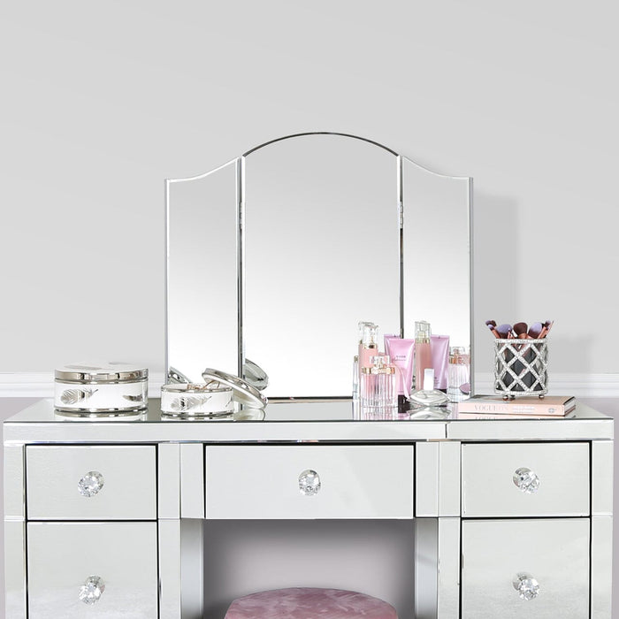 Value Vista Silver Curved Vanity Mirror Mirrors CIMC 