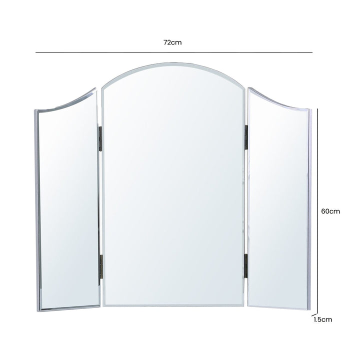 Value Vista Silver Curved Vanity Mirror Mirrors CIMC 