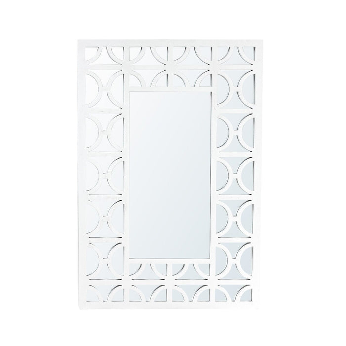 Torino White Wood Wall Mirror Mirrors CIMC 