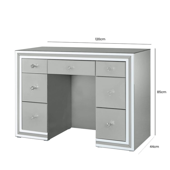 Grey Manhattan 7 Drawer Dressing Table Dressing Table CIMC 