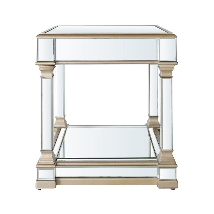 Apollo Champagne Mirrored End Table Side Table CIMC 