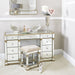 Apollo Champagne Mirrored Stool Dressing Stool CIMC 