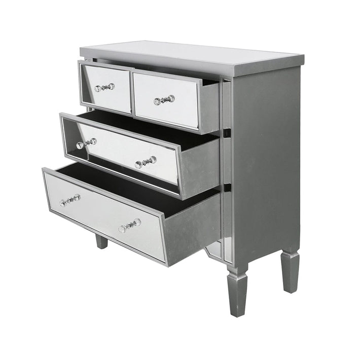 Value Vista Silver 4 Drawer Chest Chest of Drawers CIMC 