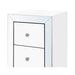 Value Omnia Mirror White 4 Drawer Tallboy Chest of Drawers CIMC 