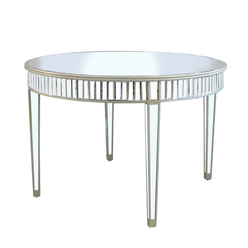 Apollo Champagne Mirrored Round Dining Table Dining Tables CIMC 