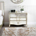 Pristina Mirror Champagne 3 Drawer Chest Chest of Drawers CIMC 