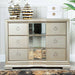 Lucca Mirror Champagne 3 Drawer Chest Chest of Drawers CIMC 