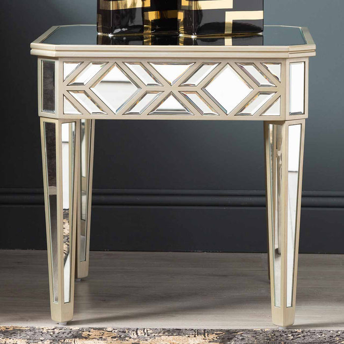 Becca 55cm Mirror End Table Side Table CIMC 