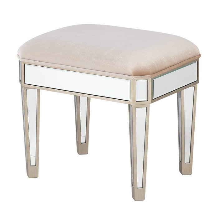 Becca Mirror Champagne Stool Dressing Stool CIMC 