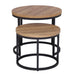 Munich Round Nest Oak Nest of Tables Gannon 