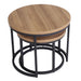 Munich Round Nest Oak Nest of Tables Gannon 